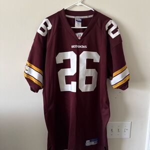Reebok Burgundy and White Men's Jersey